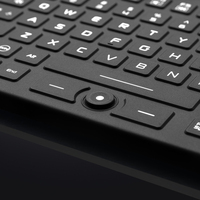 Clavier médical compact en silicone avec pointeur de souris, interface USB, compatible multi-OS, étanche IP68