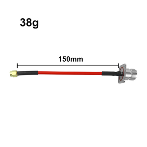 Câble coaxial RF N femelle 50Ω, assemblage de câble de raccordement RG402 Pigtail, longueur 150 mm, connecteur à angle droit, 3FT 10FT - Product Image 6