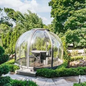 Casa de burbujas transparente cúpula de jardín de policarbonato mejor resistencia al viento Pc policarbonato planetario cúpula carpa cúpulas modulares tienda hogar