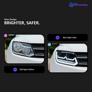 2PCS AKD Faros Delanteros para <span class=keywords><strong>VW</strong></span> Amarok DRL 2010-2020 Lente de Señalización <span class=keywords><strong>Caravelle</strong></span> DRL Accesorios Automotrices - Product Image 2