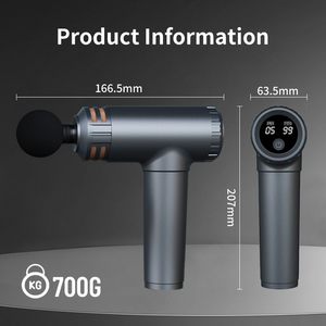 Miglior Massaggiatore a Percussione Fasciale con Schermo LCD a 30 Velocità per Dropshipping, Pistola Massaggiante Muscolare per Tessuti Profondi, Motore Brushless, Corsa 12mm, 4 Velocità - Product Image 3