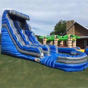 กระดานลื่น<span class=keywords><strong>เป่า</strong></span><span class=keywords><strong>ลม</strong></span>เล่นเกมกลางแจ้งพร้อมเครื่องเป่าลม - Product Image 3