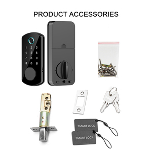 Kunci pintu elektronik rumah pintar, kunci pintu Digital Wifi Tuya sidik jari, kunci pintar 2025 - Product Image 6