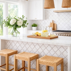 Mosaico de Mármol <span class=keywords><strong>Blanco</strong></span> con Diseño de Linterna Irregular, Personalizado en China, para Decoración de Paredes Interiores de <span class=keywords><strong>Cocina</strong></span> y Baño - Product Image 5