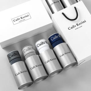 Vente en gros de sous-vêtements de taille moyenne bon marché avec impression de lettres caleçons respirants à séchage rapide pour hommes caleçons de <span class=keywords><strong>marque</strong></span> - Product Image 1