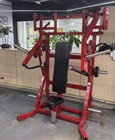 Máquina de press de pecho inclinado con placas de acero SK, segura para gimnasios comerciales, para ejercicios de espalda, con 6 soportes para pesas y ajuste de altura