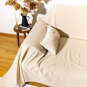 Wholesale Custom 100% Pure Linen Couch <b>Sofa</b> Armchair Cover Embroidered <b>Slipcover</b> Classic Style for Living Room Four Season - Product Image 3
