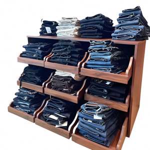 กางเกงยีนส์ทรงสลิมฟิตคุณภาพสูงสำหรับผู้ชาย สไตล์วินเทจฮิปฮอป แต่งซิป ล้างสีแบบวินเทจ ทรงตรงเข้ารูป พิมพ์ลายทอ สตรีทแวร์สำหรับผู้ชาย - Product Image 3