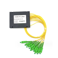 Répartiteur PLC Fibre Optique 1x8 Avec Connecteur SC APC Boîtier Plastique ABS 2.0mm Monomode
