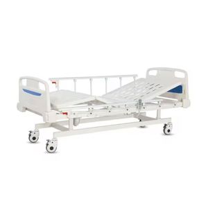 Camas de <span class=keywords><strong>hospital</strong></span> ortopédicas manuales <span class=keywords><strong>Fowler</strong></span> completas Cama manual médica de dos funciones con marco de tracción a la venta - Product Image 4