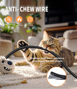 自動パワー大型ペット用暖房パッド高級PVC屋内温暖化マット犬用猫現代電気暖房無地漫画スタイル - Product Image 6