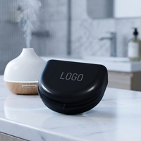 Boîte de rangement pour prothèses dentaires en PP de qualité alimentaire, ventilée, avec ouvertures, pour cliniques dentaires et usage domestique, vente en gros OEM