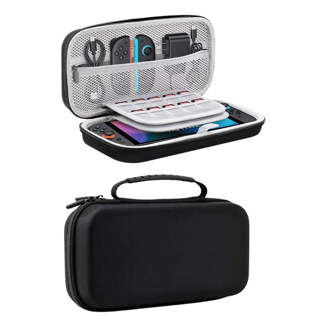 Custom Eva nintendo Screen Protector Game Storage case Switch Soft Carrying case with Grips