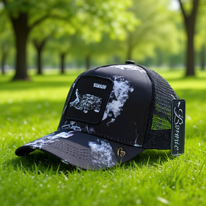 Cappello Trucker Savage in Tessuto a Rete, Regolabile e Traspirante, Unisex, Casual, a 6 Pannelli con Ricamo Frontale, Primavera-Estate - Product Image 2