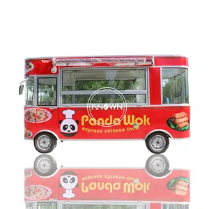 2024 Promotion price 4 wheels mobile dining car malaysia electric pizza food cart