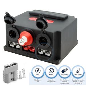 Boîtier de <span class=keywords><strong>distribution</strong></span> d'alimentation CC 12V/24V avec interrupteur de coupure de batterie pour prise Anderson 50A, station de charge rapide - Product Image 3