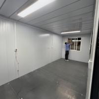 Villa capsule préfabriquée en conteneur avec mur-rideau en verre pour extérieur, salle ensoleillée, bureau ou boutique de luxe en conteneur
