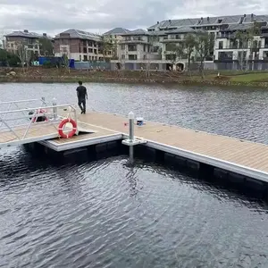 Premium Quality Aluminum Floating Dock Jetty With Frame and PE Pontoon Float Filled with Foam