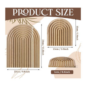 Planche de bois en forme d'arc-en-ciel planche de service en bois Boho planche à découper décor plateaux de service - Product Image 2