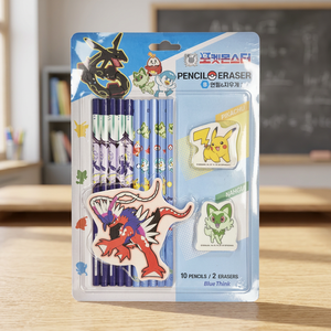 Juego de Borradores de Lápiz de Plástico con Diseño Aleatorio de Pokemon, Papelería Coreana para Niños, Útiles Escolares, Regalo de Anime para Estudiantes, Venta al por Mayor - Product Image 3