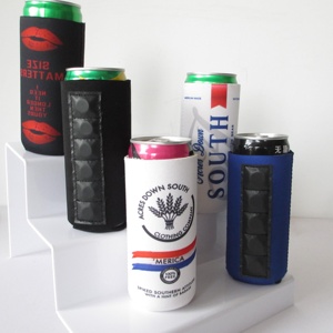 Refroidisseurs de cannettes magnétiques en néoprène à logo personnalisé Kolder <span class=keywords><strong>Kaddy</strong></span> avec aimant puissant 12oz de haut slim can coozies - Product Image 4