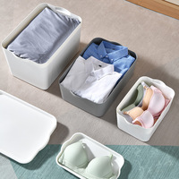 Boîte de rangement rectangulaire multifonctionnelle moderne en plastique PP Jian Na Macaron Color 200 ml, durable, à un seul niveau, pour le salon