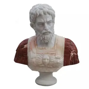 Hot Selling Stone Carving Marble Bust Sculpture Home Decor Famous Figure Marble Bust Statue
