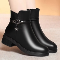 Nouveaux styles 2026 – Bottines élégantes à talon carré de 4,5 cm pour femme – Collection Hiver