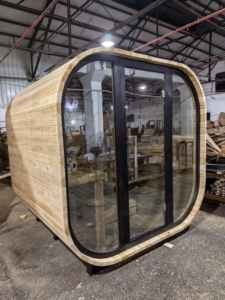 Vente directe d'usine Cabine de sauna extérieure Sauna traditionnel à vapeur en cèdre Salle de sauna à domicile - Product Image 2