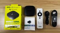 En stock, boîte TV intelligente Android 14 4K Plus ONN, processeur quadricœur, 2 Go de RAM, télécommande vocale double bande