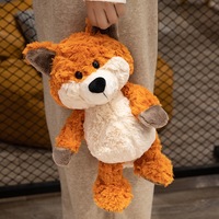 Ensemble de jouets en peluche en coton PP Renard et Raton Laveur Forest Friends, mignons animaux en peluche pour cadeaux d'anniversaire et de fêtes, à partir de 14 ans