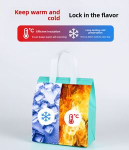 Sac de livraison de pizza isotherme grande capacité avec logo personnalisé - Sac de transport thermique en aluminium pour aliments chauds et froids en vrac - Product Image 5
