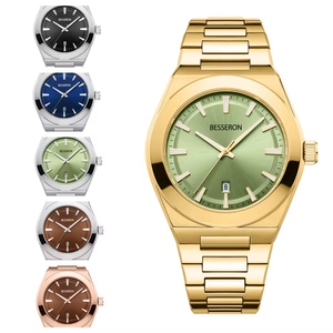 Reloj de cuarzo de lujo para hombre con logotipo personalizado, nuevo diseño, movimiento japonés, cronómetro de mano de acero, fabricado en lujo, hecho en China - Product Image 4