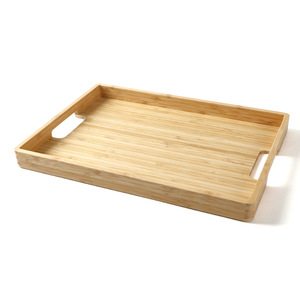 Bamboo non-slip <b>tray</b>, commercial <b>catering</b>, restaurant, hotel, and dining room serving <b>tray</b>, rectangular - Product Image 3