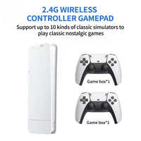 Console de Jeu Vidéo M15 Portable 2025 pour Télévision, Manette Sans Fil 2.4G, Clé de Jeu 4K avec 20000 Jeux Rétro 64 Go pour PS1/NES