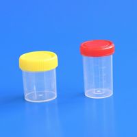 Consumibles de Laboratorio Hospitalario, Recipientes para Muestras de 30 ml, 40 ml, 60 ml, 100 ml, 120 ml, Vasos para Muestras de Orina, Recipientes para Heces