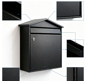 Treo Tường Vườn phong cách Hộp Thư trang trí ngoài trời hộp thư cho sân nhà hoặc văn phòng - Product Image 3