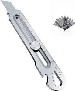 Edelstahl SK5-Klinge Schneidmesser für Schwerlastarbeiten für Kartonagen Leder-DIY-Qualität Druckknopf-Stil OEM-Anpassung - Product Image 1