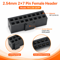 Connecteur mâle-femelle personnalisé, 2,54 mm, 2x5, 2x6, angle droit, SMT, 2 mm, 1,27 mm, 16 broches, pour PCBA