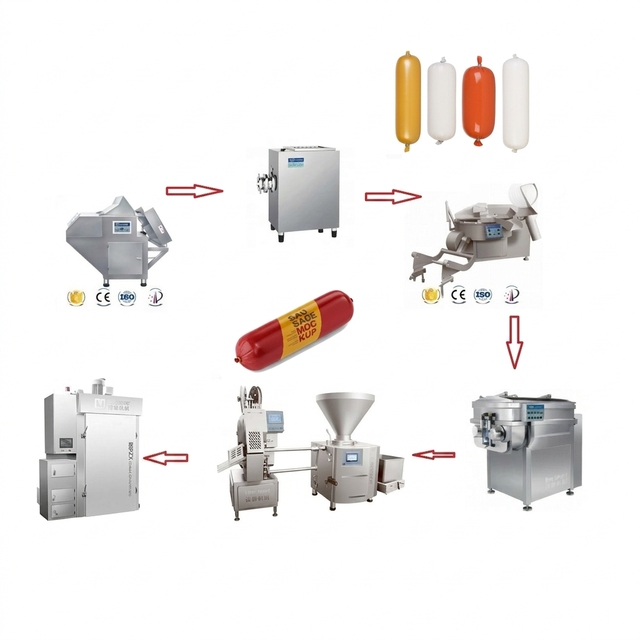 Helper Sausage Hanging Linker Line Automatic Sausage Processing Line Stainless Steel Sausage Clip Machine for Food Factory