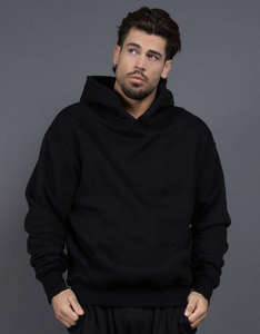 H5385 Sweat à capuche pour homme, imprimé numérique, automne, 345g, spandex/polyester, doublure polaire, écologique, coupe ample - Product Image 5