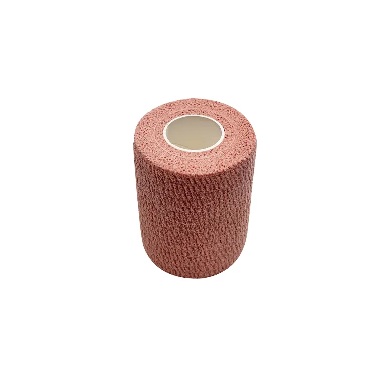 2023 Hot Sale 100% Cotton Professional Gym Bandage Elastic Cohesive Sports Tape With Solid Pattern