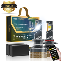 YOBIS 3000k-6500K, commande par application, lumière réglable en couleur, nouveau phare LED 150W Canbus, H1 H4 H11 H7, ampoule LED pour voiture