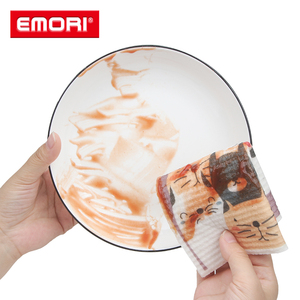 Bulk Wholesale Wood Pulp Cotton Cleaning Cloths with Non-scratch Surface and Custom Logo - Product Image 2