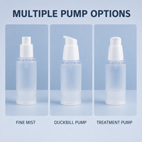 Flacon Pompe Airless Givré 20ml 30ml 50ml 80ml 100ml pour Sérum et Crème Contour des Yeux – Contenant Plastique Sous Vide
