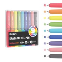 Ensemble de stylos gel effaçables arc-en-ciel en plastique, multicolores, 0,6 mm, stylos à friction, fournitures scolaires pour étudiants, dessin, journalisation