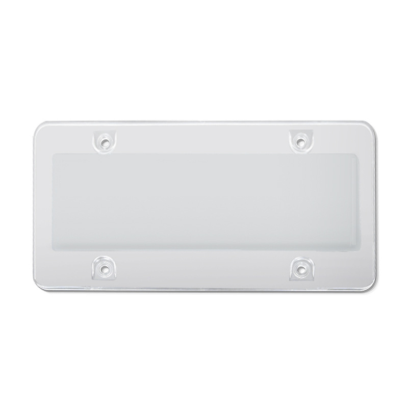 2-Pack Clear License Plate Covers & Frames With UV Protection - Universal Fit For Most US Cars, Unbreakable ABS - View #5