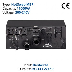 HotSwap MBP11KI Maintenance Bypass PDU 230V CE ISO Hot Swap Distribution Module for <b>UPS</b> <b>Power</b> <b>Supply</b> System Module - Product Image 1