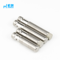 Capteur inductif JIMOU M12 PS4-12GI50-A2-V1-EX, fonction identique, non encastré, détection 4 mm, PNP NO+NC, 4 fils, connecteur M12