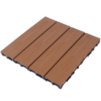 Brique de terrasse en WPC imitation bois, 300 mm, moderne, écologique, imperméable, pour extérieur, surface brossée, pour jardin et patio